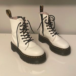 White Doc Martens Boots (Platforms)